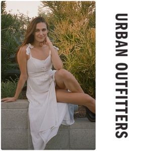 UO Positano Tie-Shoulder Midi Dress